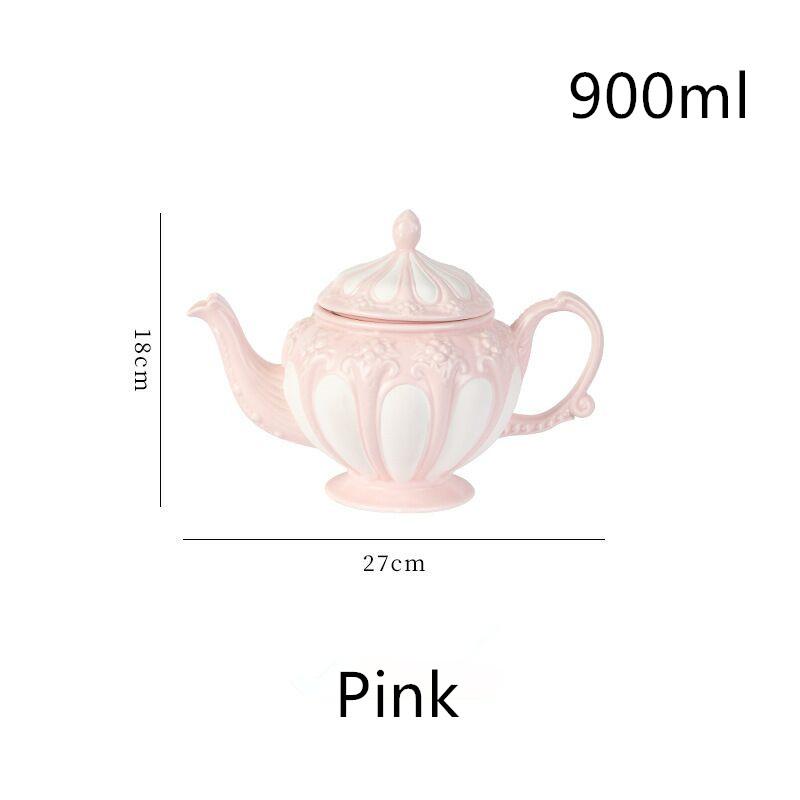 Europejski Porcelanowy Zestaw Filiżanki i Spodka do Herbaty Czajnik Angielska Popołudniowa Filiżanka do Herbaty Wysokiej Jakości Czajnik do Kawy Ładna Filiżanka do Kawy Kubek Impreza Kawiarnia