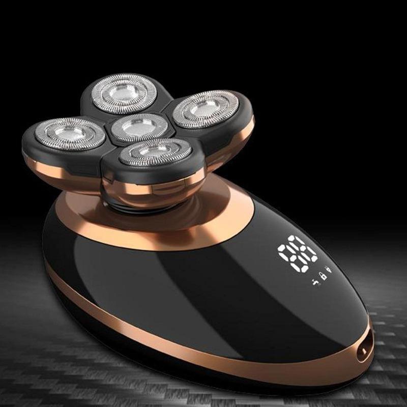 Электробритва для мужчин USB перезаряжаемый триммер для лысой головы чёрный — фото 6