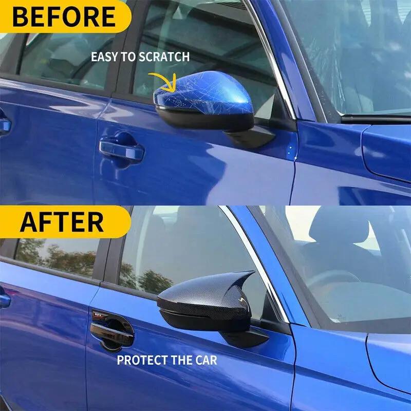 For Honda Civic 11th 2022 2023 2024 Car Sticker Rearview Side Mirror Cover Wing Cap Exterior Door Rear View Case Trim Carbon