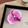 Cloth Flower Hair Clip Butterfly Orchid Pearl Orchid Flower Hairpin Duckbill Clip Korean Style Girl Hair Clip