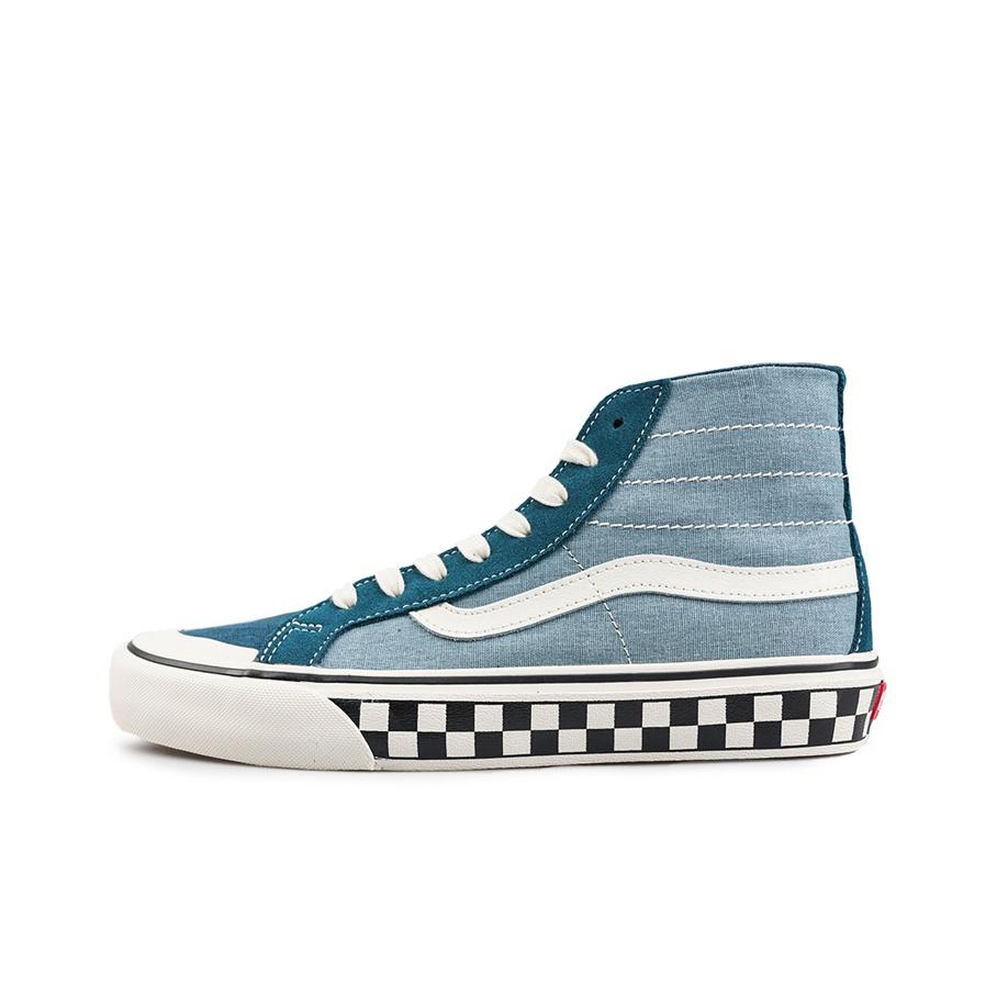 Vans Sk8 Hi Sf Comfortable Versatile High-Top Skate Shoes Unisex Sneakers Dark-Blue VN0A3MV1XGK