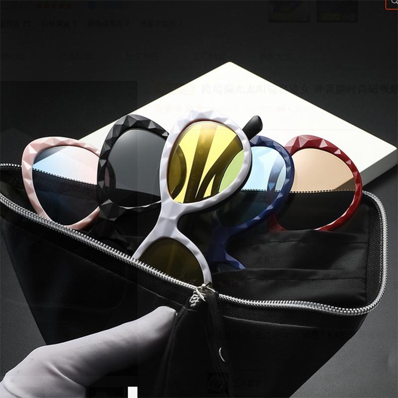2350 TR90 Frame Women Cat Eyes Magnet Myopia Eyeglasses 0 -0.5 -1.0 -2.0 To -6.0 Sunglasses Clip Hyperopia +0.5 +1.0 +2.0 To +6