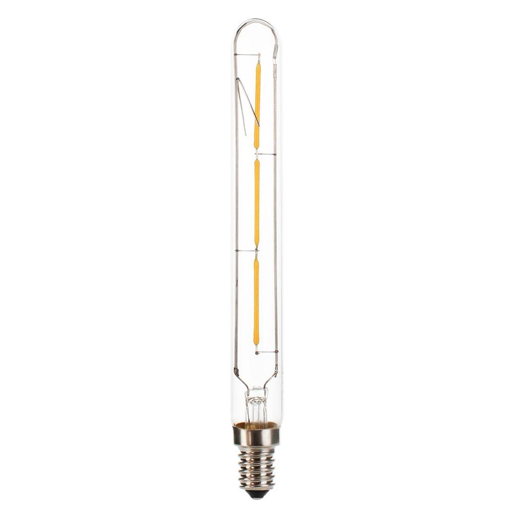 T20 E14 Bulb Led Tube Bulbs Vintage Filament COB Bulb 220V 240V 3W 4W 6W Tubular Antique Lamp T20 2700K Warm White Glass Shell