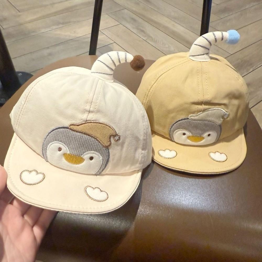 Adjustable Sun Visors Cartoon Penguin Peaked Hat Cute Baseball Cap for Spring Summer