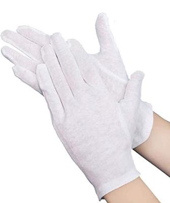 Thin Cotton Pure White For Hand Care Smooth Cloth For For Dry For Quality Formal High Elasticity One Gloves, 30-Count, 100% Cotton, Gloves, Hands,