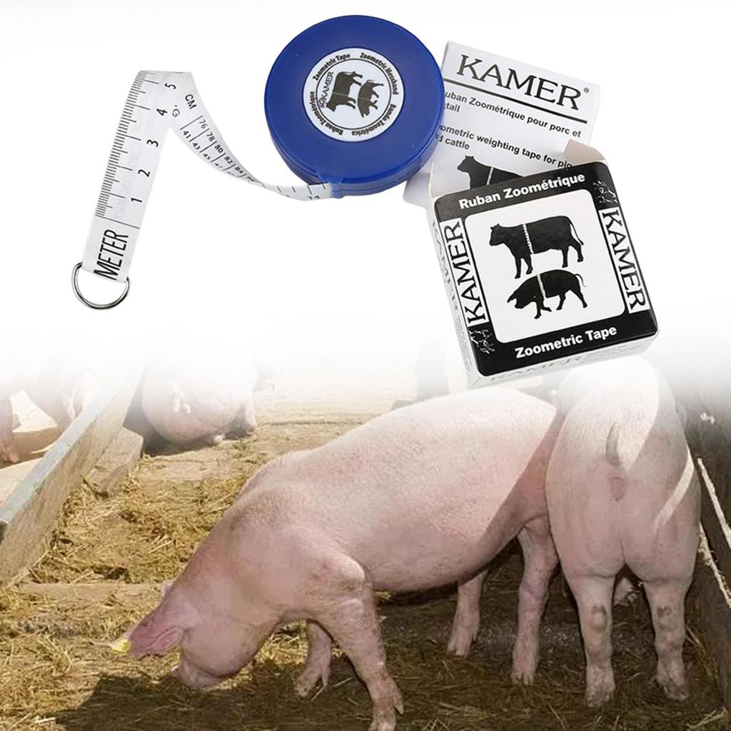 2.5M Cattle Pigs Body Weight Measuring Tape Poultry Animal Retractable