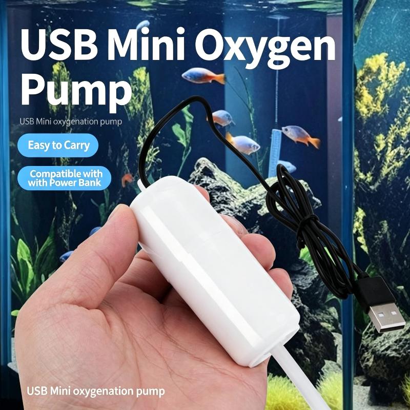Aerator Fish Breeding Air Pump Silent Portable Aquarium Fish Tank Portable Mini Usb Oxygen Pump