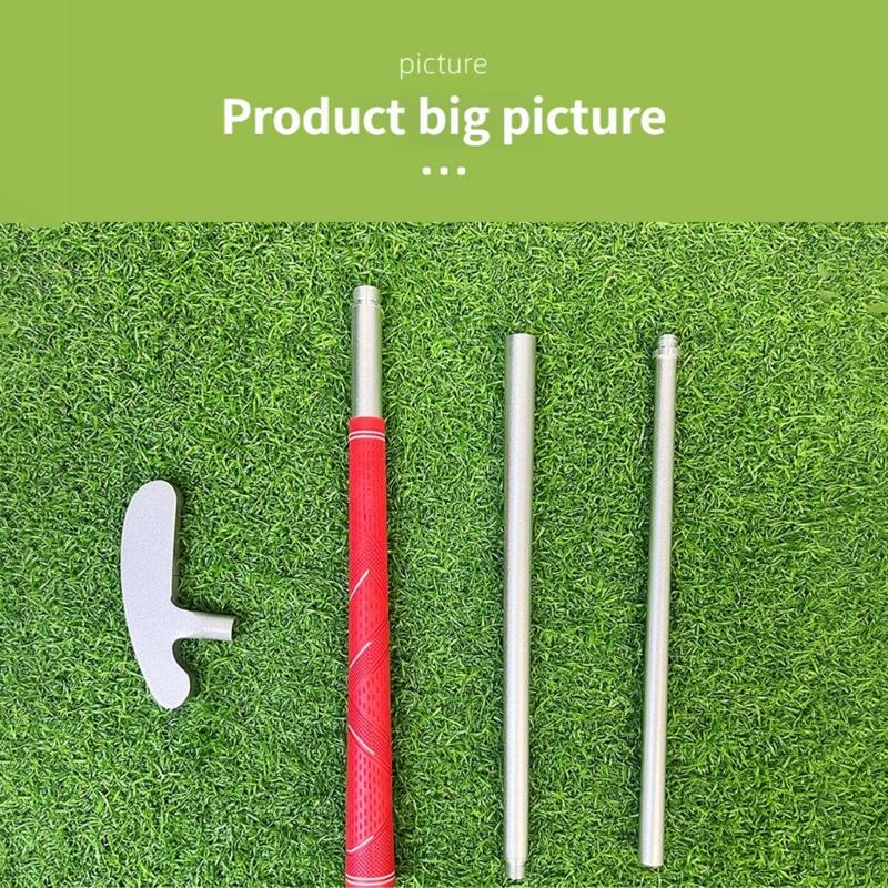 Double Sided Golf Practice Putter Portable 3 Section Detachable Golf Putters Antislip Golf Accessory Easy to Carry