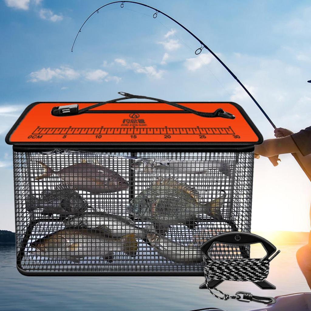 Schwimmkorb in Aufbewahrungskäfig Multifunktionale Schutztasche Elritzen Eimer