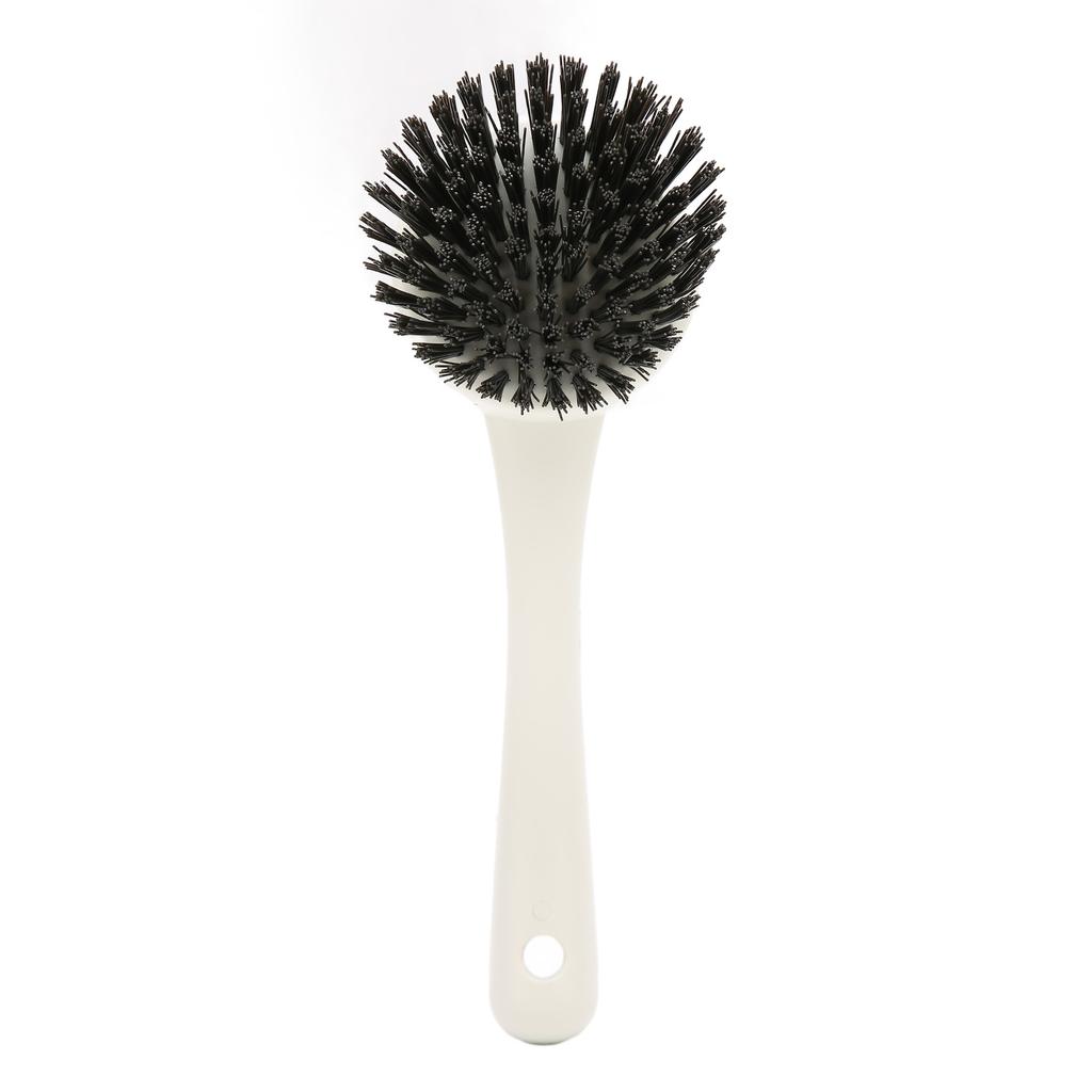 Cooktop Cleaning Brush Long Handle Durable Bristles White Sink Cleaning Brush for Household Kitchen