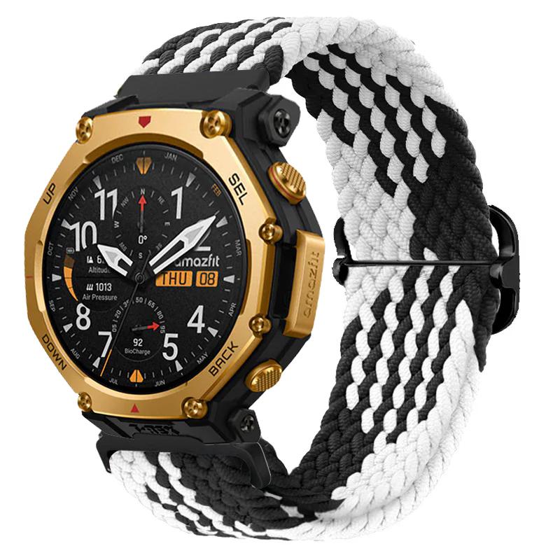 20/22mm Nylon Braided Strap For Amazfit T-Rex3 Pro 44/48mm/Helio Comfortable Band Huawei Watch 5/4 GT6-5-4 Pro 46mm Accessories