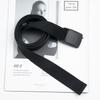 3.2cm Metal-Free Smooth Canvas Belt with Plastic Buckle for Student and Youth Jeans