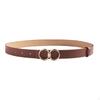 PU Leather Belt for Women, Female Pants Accessories, Casual Waist Belt, Snap Buckle, Skirts,