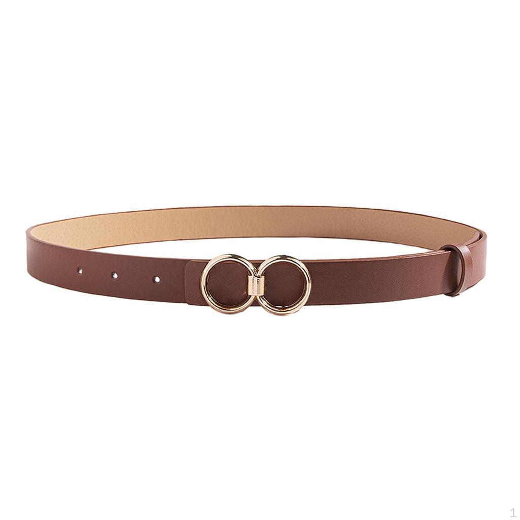 PU Leather Belt for Women, Female Pants Accessories, Casual Waist Belt, Snap Buckle, Skirts,