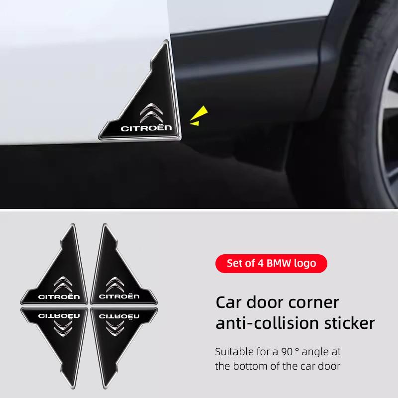 

4PCS Car Door Anti-collision Corner Protectors Stickers For Citroen C3 C5 Aircross C5X C4 Cactus Picasso e-C3 e-C4 C1 C-Crosser