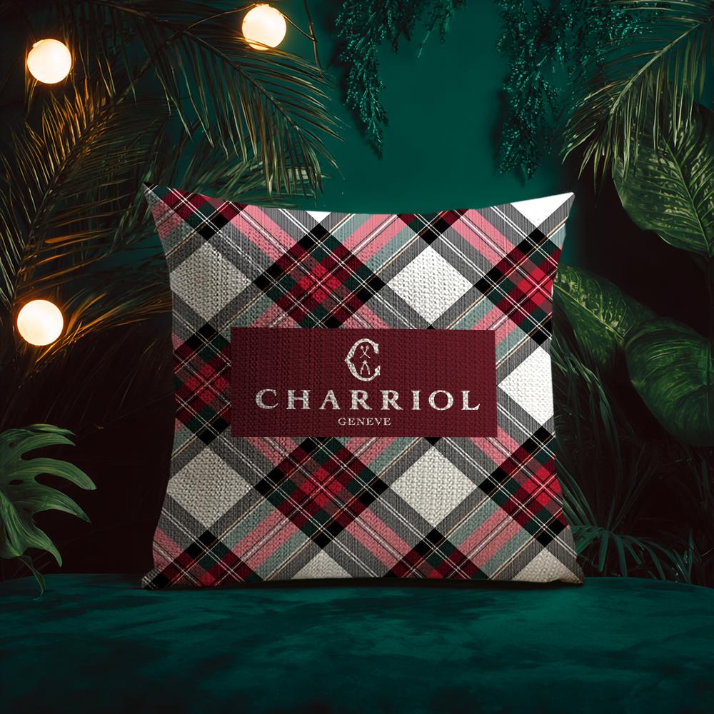 Spiral Pattern Design Charriol Cushion Cover Silky elegant Comfort Sofa Bed Invisible zipper Beach pillowcase 30x30 cm