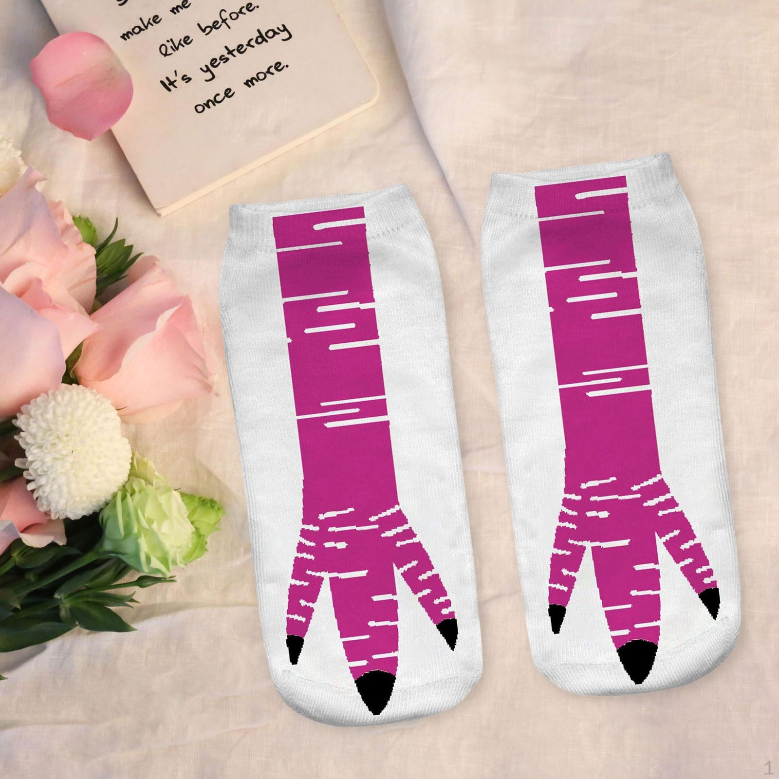 

Тваринні шкарпетки з курячими лапами для подій та подарунків 30CM_White Red