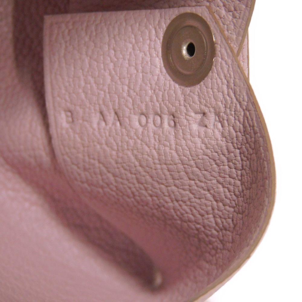 Used 9212 Calvi 7946 Chevre Mysore Goatskin Bag with Foil-stamped Logo, Pastel Light Pink, Excellent Condition 13808