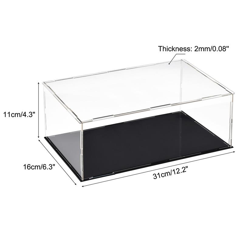 Clear Acrylic Display Case Box Dustproof Storage Countertop Box Protection Showcase Cube Figures Collectibles Model Toy Show Box
