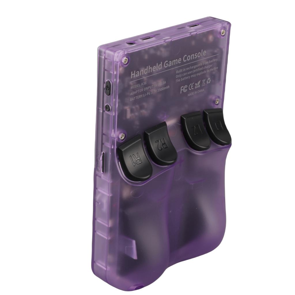 Retro Handheld Game Console 3.5inch 640x480 Screen Dual Joystick 3500mAh Handheld Game Player for Leisure Entertainment