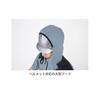 XEBEC Harness Hooded Silver Gray Heat-Shielding Short-Sleeve Air-Conditioned Jacket, XE98105-22-4L,