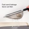 Stainless Steel Cat Litter Scoop with Ergonomic Handle - Durable, Easy-Clean Design for Fine Litter,Ideal for Scooping Cat Waste,Pet Waste Management