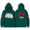 Mens Oversized Hooded Sweatshirt With Naruto Anime Print Fleece-Lined Streetwear Teens Fall Season