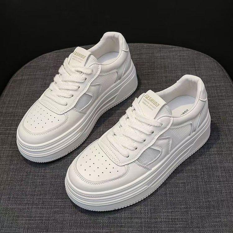 

Сетчатые маленькие белые туфли женские новые летние универсальные тонкие дышащие с мягкой подошвой повседневные спортивные кеды поддержка 40