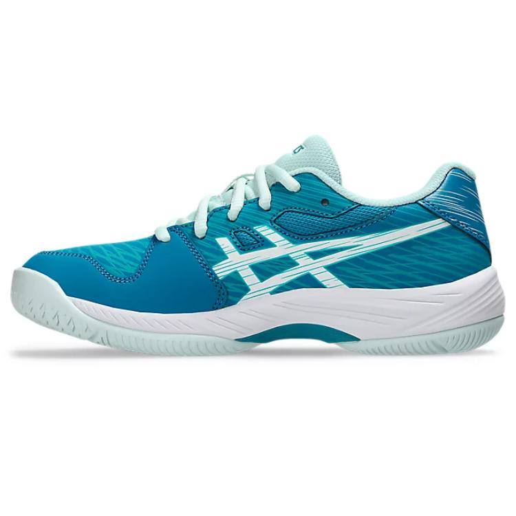 

ASICS Gel Game 9 GS Бирюзово-синие детские кроссовки Белые 1044A052-406 37