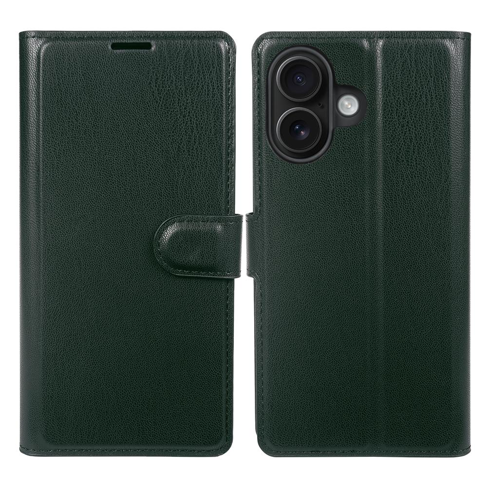 For iPhone 16 Stand Case Biobased Eco-Friendly RPET RPVB Slim Phone Cover with Wallet