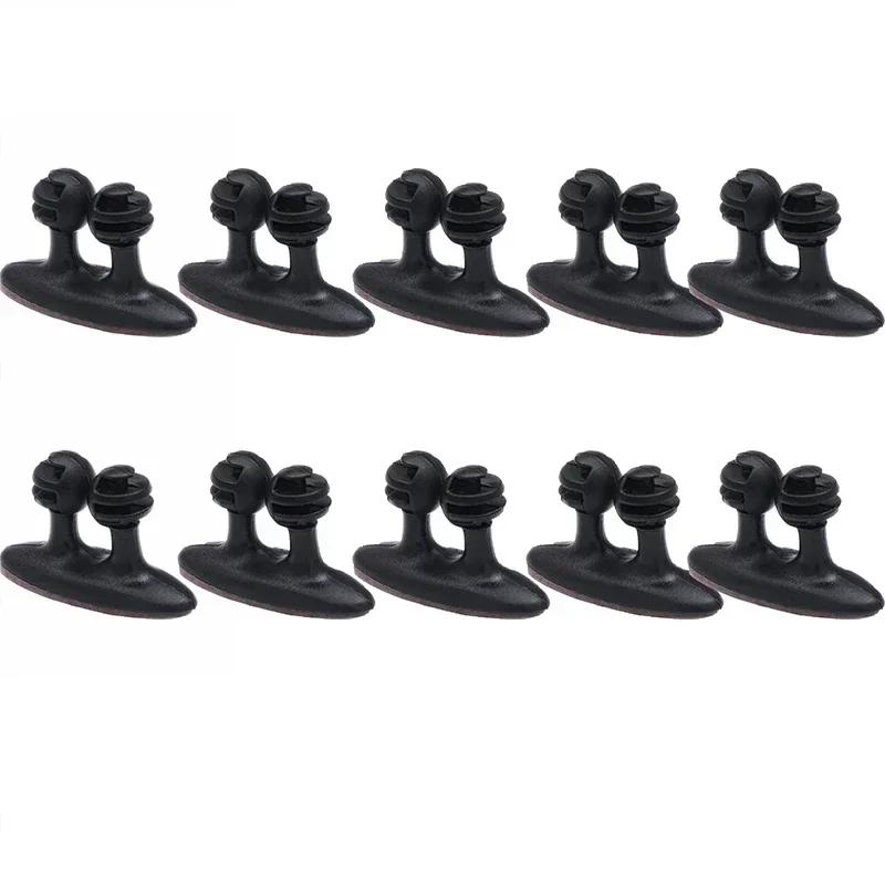 1-20PCS Soporte para Cable de Coche Abrazadera para Cable de Cargador de Coche Organizador Multifuncional de Clips de Corbata Clip para Cable de Auriculares de Alta Calidad