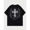 Men's and women's twill cotton T-shirts round-neck short-sleeved T-shirts printed classic short-sleeved T-shirts