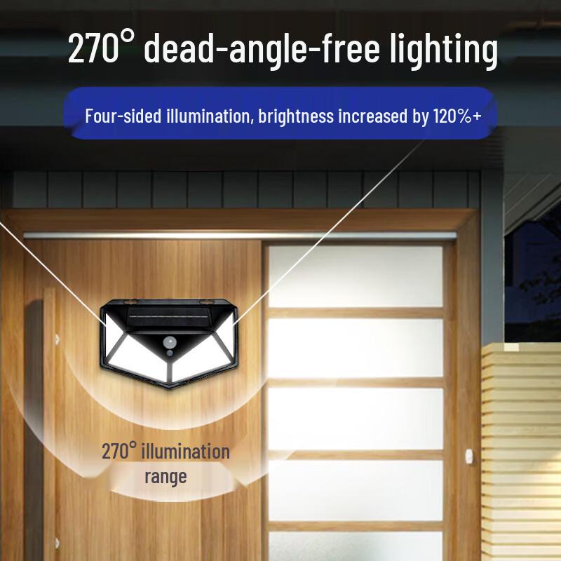 Outdoor Solar Motion Sensor LED Wall Light
