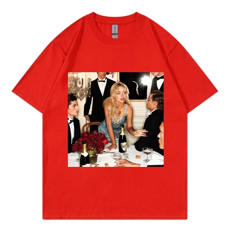 Sabrina Carpenter Mans Best Friend Album Graphic T Shirts Men Women Fashion Y2k Oversized Tshirt Summer Casual Cotton Tshirts S
