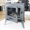 Freestanding Stove Fireplace KRATKI KOZA K7 5kW Ø130 Cast Iron Mounting Kit