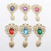LKERAN 5 Pieces of 35 * 69MM Creative Crown Alloy Pendant, Wedding, Hair Accessories, DIY Brooch, Clothing Accessories