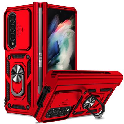 Husă pentru telefon mobil cu suport magnetic pentru inel pentru Samsung Galaxy Z Fold 4 5g Fold4 Zfold4 Husă de protecție pentru lentile pentru Samsung Z Fold4