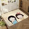 Alfombrilla de Suelo Anime Chibi Maruko-chan Suave Engrosada Absorbente Antideslizante Dormitorio Sala de Estar Felpudo Decoración del Hogar Alfombras de Franela