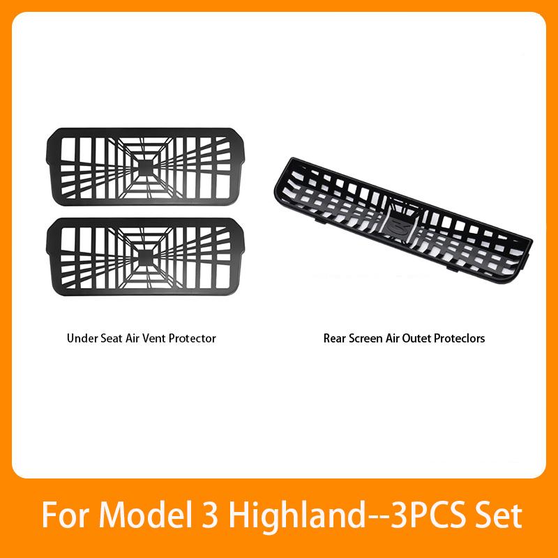 For Tesla Model 3 Highland 2024 Front Bumper Grill Mesh Air Inlet Vent Cover Grille Guards Protector Anti-insect Net Accessories