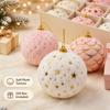 Plush Fabric Plush Christmas Ornaments Soft Texture Christmas Tree Baubles New Gift Box Set