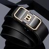 DINISITON New Fashion Men's Belt Toothless Automatic Buckle Belt Alloy Letter Button for Business Fashion High Quality Men'Strap