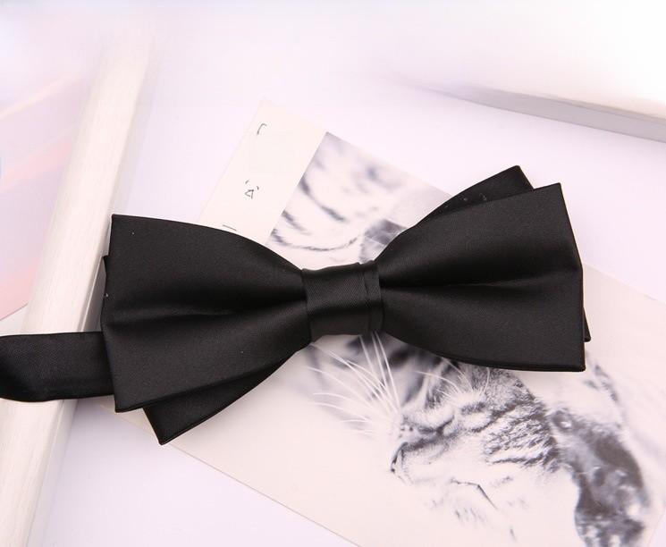 Classic Men Polyester Silk Bow Tie For Wedding Formal Attire Perfect For Grooms And Groomsmen