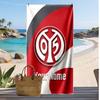 Mainz 05 Personalized Printed Beach Towel Soccer Logo Support Custom Name Text Absorbent Towel For Sport Travel Special Gift
