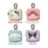Hatakeyama Shoji Sanrio Mini Pouch with Carabiner, 3D Appliqué Embroidery, Character Accessory Case,