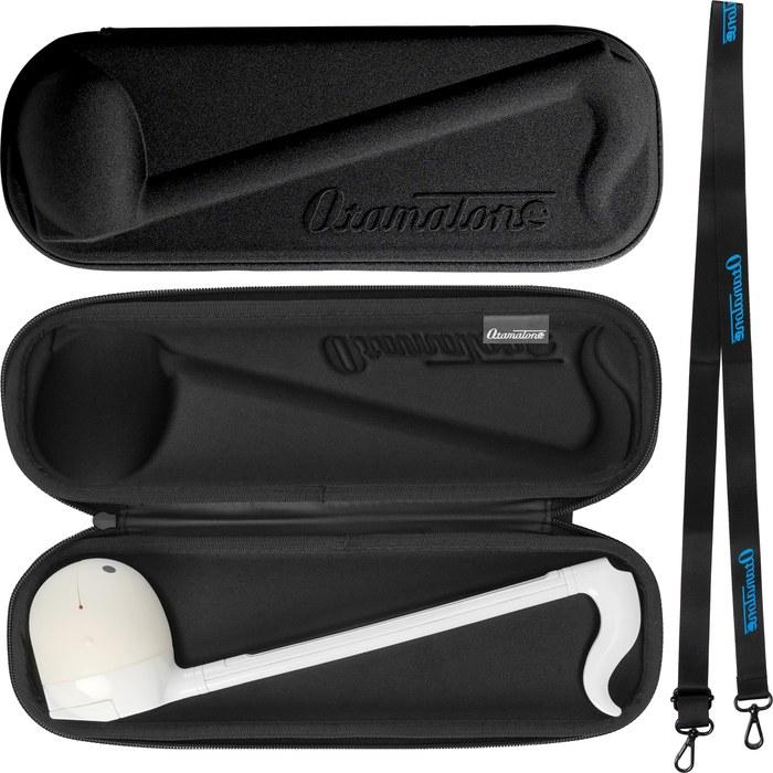 Otamatone Slim Case (Deluxe - 17.3 inch), Black/White. 17.3 inches.