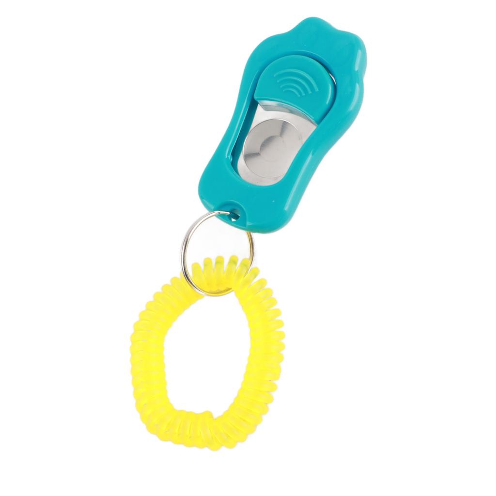 Adjustable 3 Gears Pet Dog Training Clicker Claw Shaped with Wrist Strap for Cats(Sky Blue)