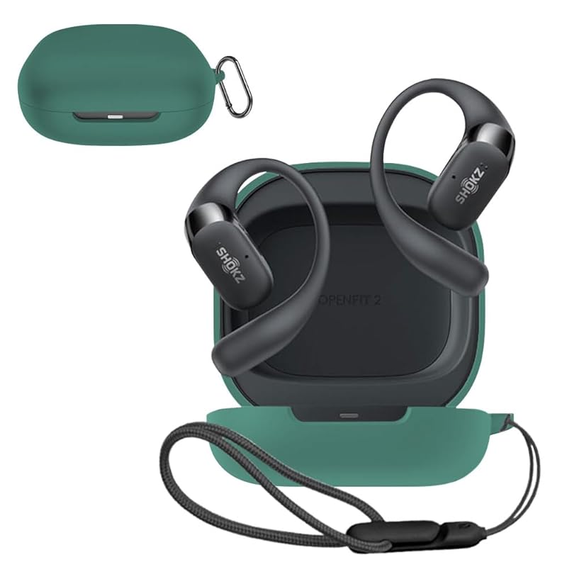 

For SHOKZ OpenFit 2 Case [LAZIRO] Soft silica gel sports cool design Can be charged while wearing shock absorption waterproof dustproof lightweight
