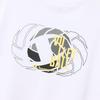 Champion Long Sleeve Round Odor Graphic Volleyball Size XL Men's T-Shirt, Neck, Antibacterial, Resistant, Quick-Drying, Print, T-Shirt, White,