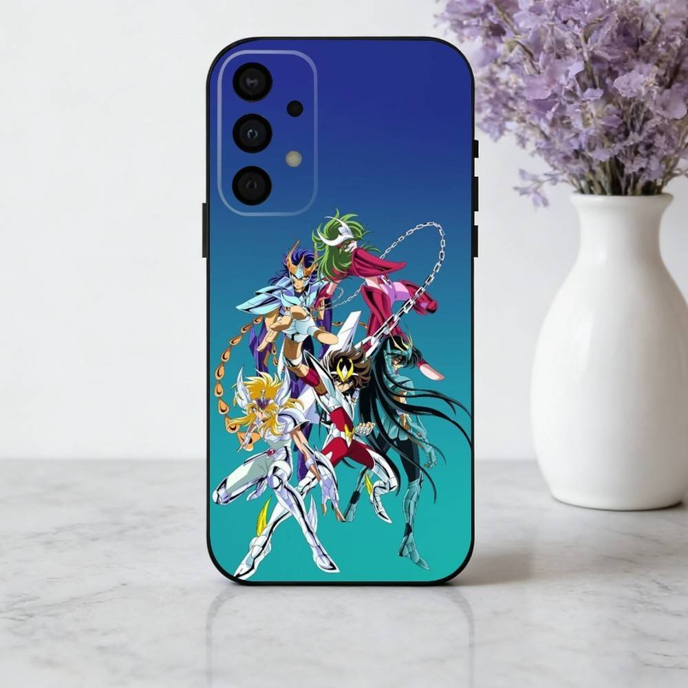 Anime S-Saint-T S-Seiya-A Handyhülle für Samsung Galaxy A73,A72,A71,A70,A53,A52,A51,Andere Weiche Schwarze Hülle
