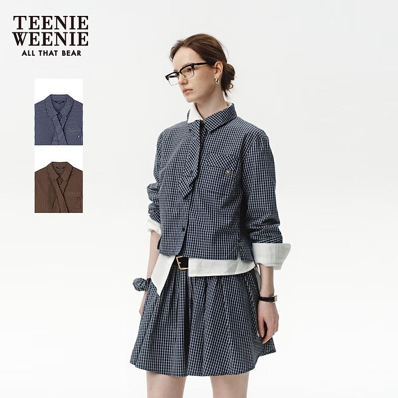 Teenie Weenie Women's Academic Plaid Cotton Shirt
